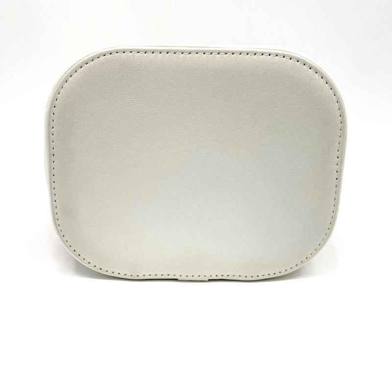 △ Chanel 香奈兒 White Lambskin Tweed Gold-tone Metal Chain Vanity Case 白色羊皮斜紋軟呢金色金屬鏈條化妝箱 AS0323 - 237013802-6