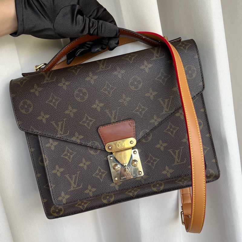 LV M51185 海盜包 郵差包 五金發亮✨ 手提包 斜背包 附上原廠鑰匙🔑+副廠背帶-0