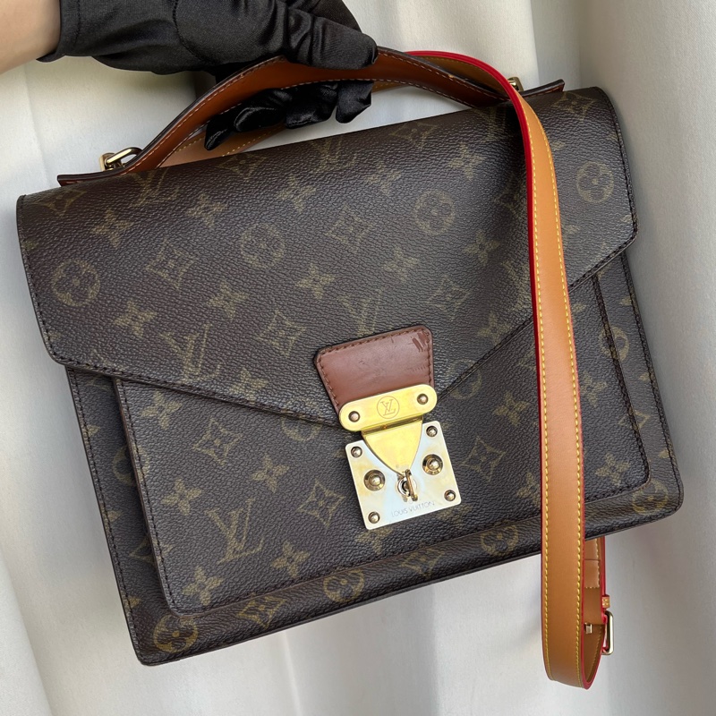 LV M51185 海盜包 郵差包 五金發亮✨ 手提包 斜背包 附上原廠鑰匙🔑+副廠背帶-1