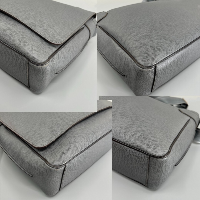 LOUIS VUITTON 大象灰皮革 側背包-4