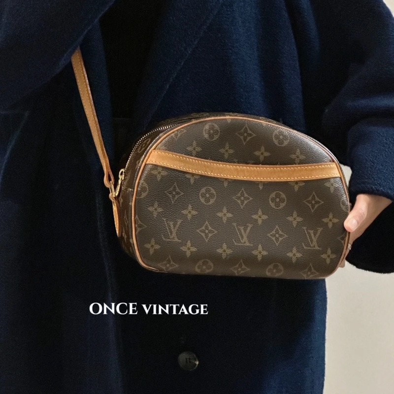 LV M51221 經典花紋 蘋果包 柏芝包 Blois 031-0