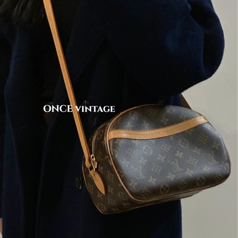 LV M51221 經典花紋 蘋果包 柏芝包 Blois 031-1