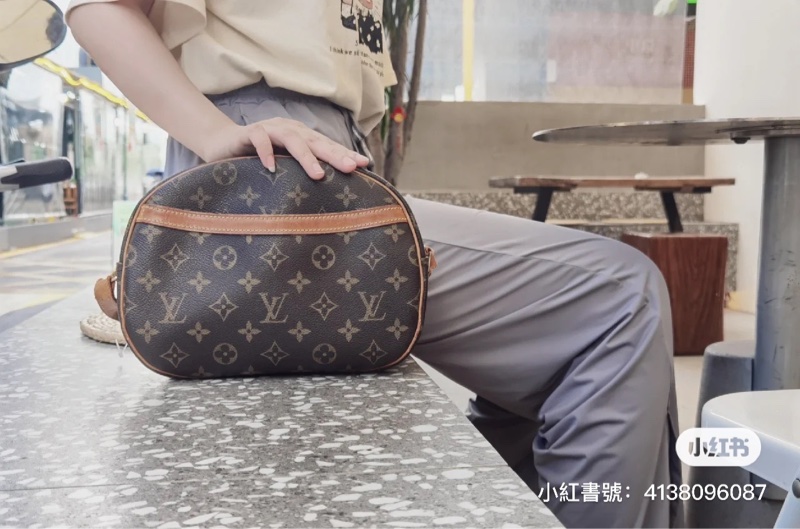 LV M51221 經典花紋 蘋果包 柏芝包 Blois 031-13