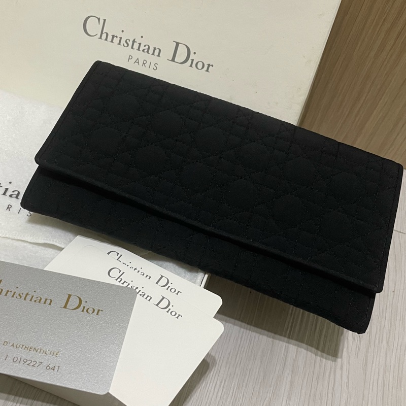 Christian Dior藤格紋帆布長夾-7