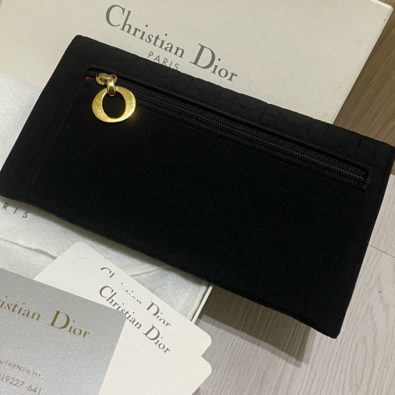 Christian Dior藤格紋帆布長夾-8