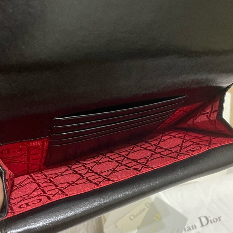 Christian Dior藤格紋帆布長夾-12