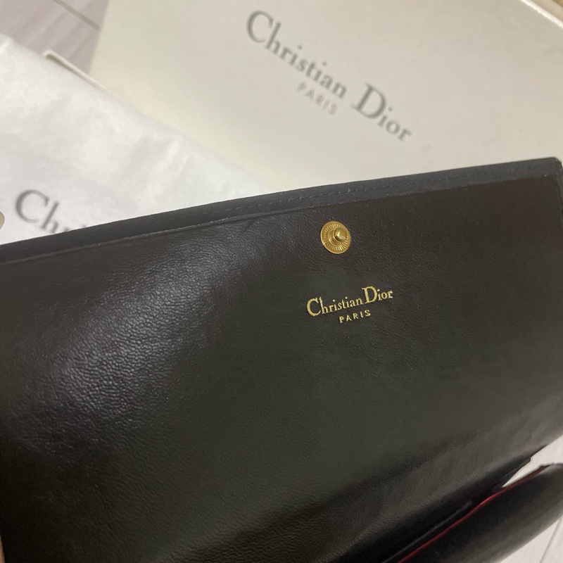 Christian Dior藤格紋帆布長夾-16