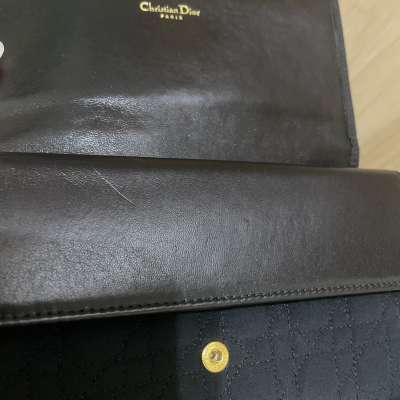 Christian Dior藤格紋帆布長夾-17