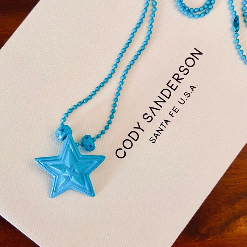 CODY SANDERSON藍色馬卡龍星星項鍊-5
