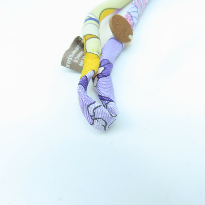 HERMES 【激減優惠】絲質Necklace項鍊橙色/粉紅色/紫色/啡色#40cm-6