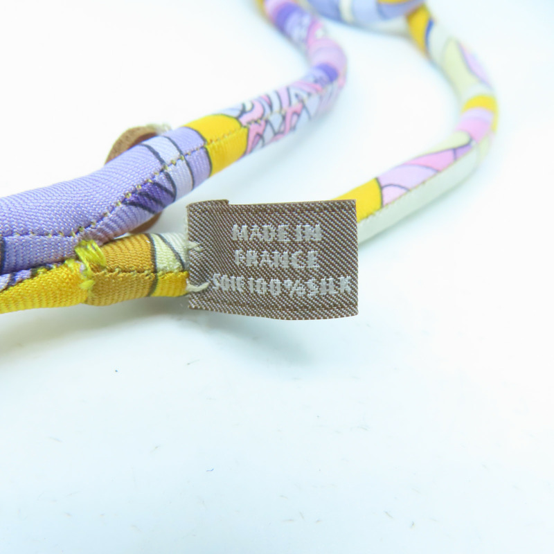 HERMES 【激減優惠】絲質Necklace項鍊橙色/粉紅色/紫色/啡色#40cm-9