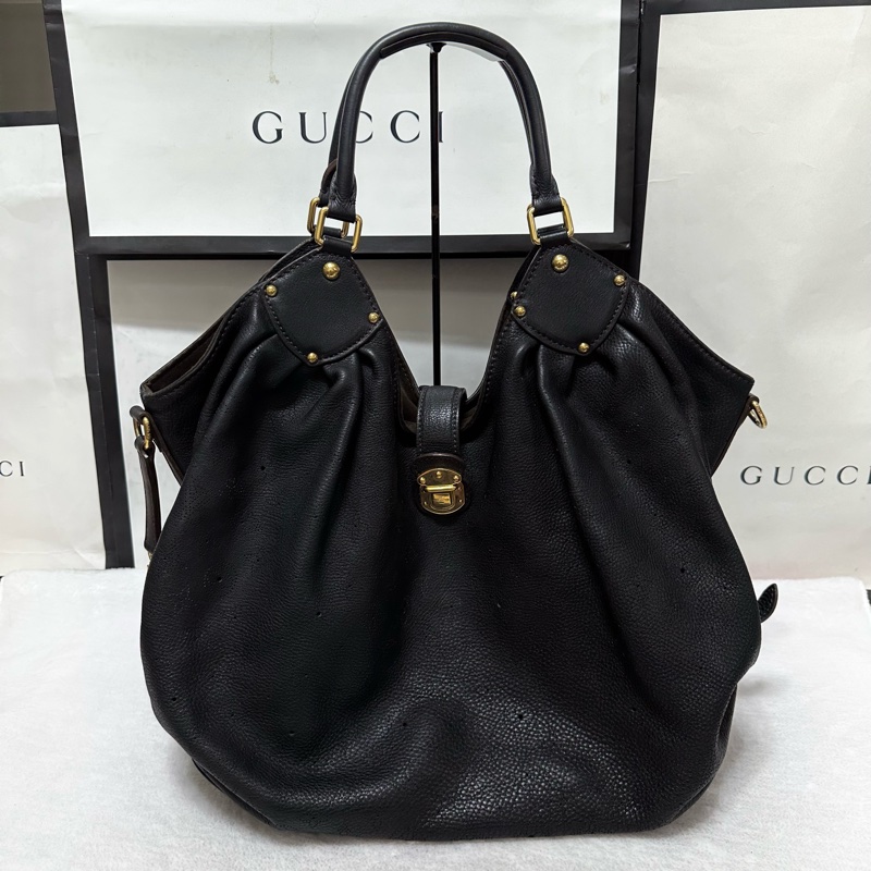 LV 荔枝牛皮 水餃包 肩背包 媽媽包 旅行袋 購物包 托特包-4