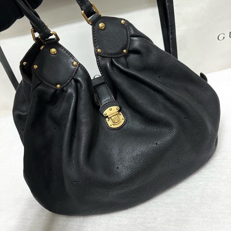 LV 荔枝牛皮 水餃包 肩背包 媽媽包 旅行袋 購物包 托特包-9