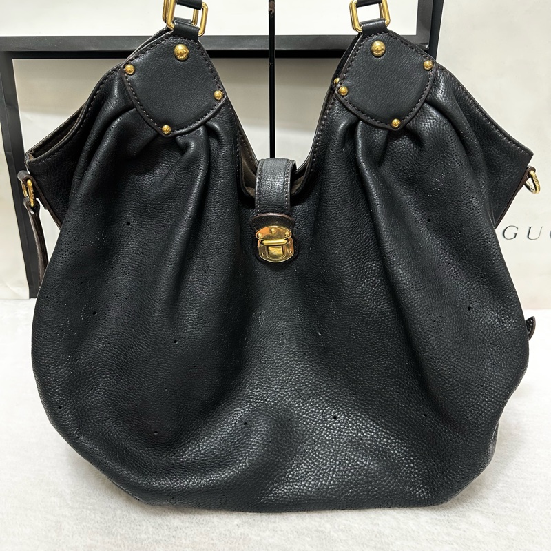 LV 荔枝牛皮 水餃包 肩背包 媽媽包 旅行袋 購物包 托特包-13