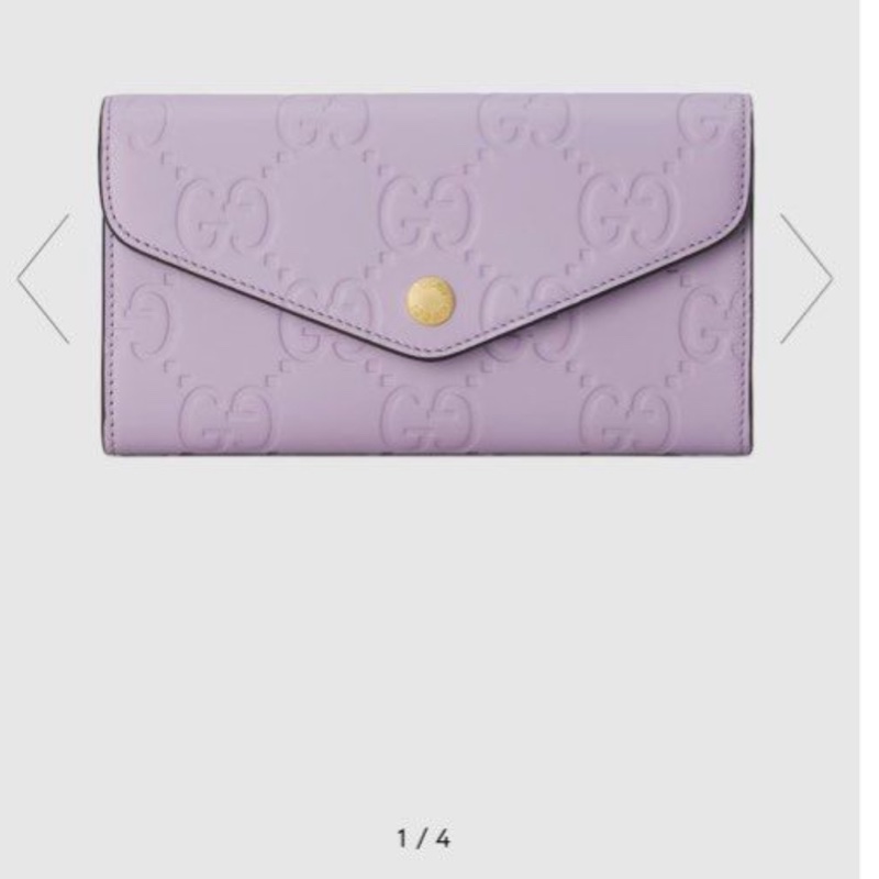 gucci 紫色長銀包 long wallet-0