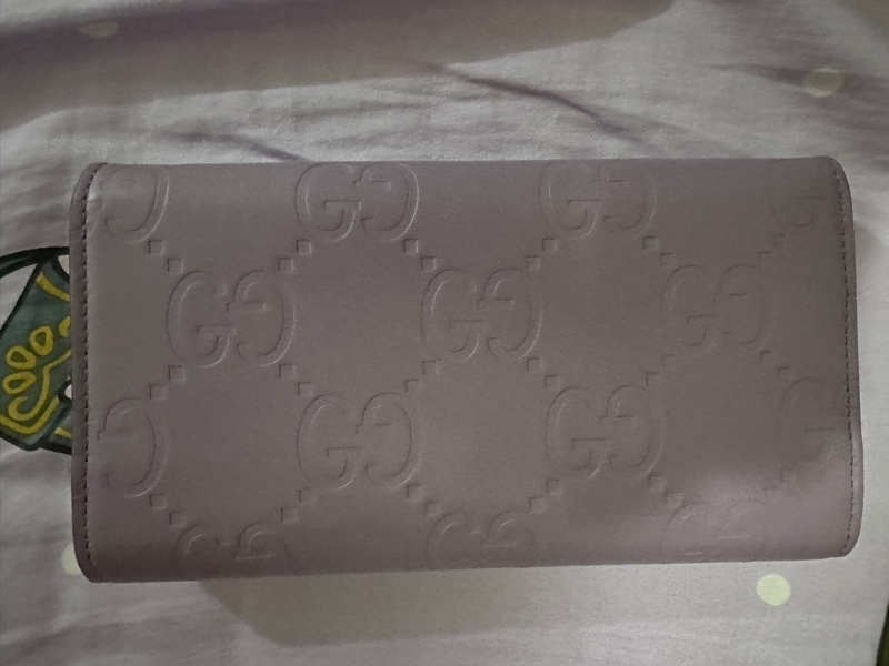 gucci 紫色長銀包 long wallet-3