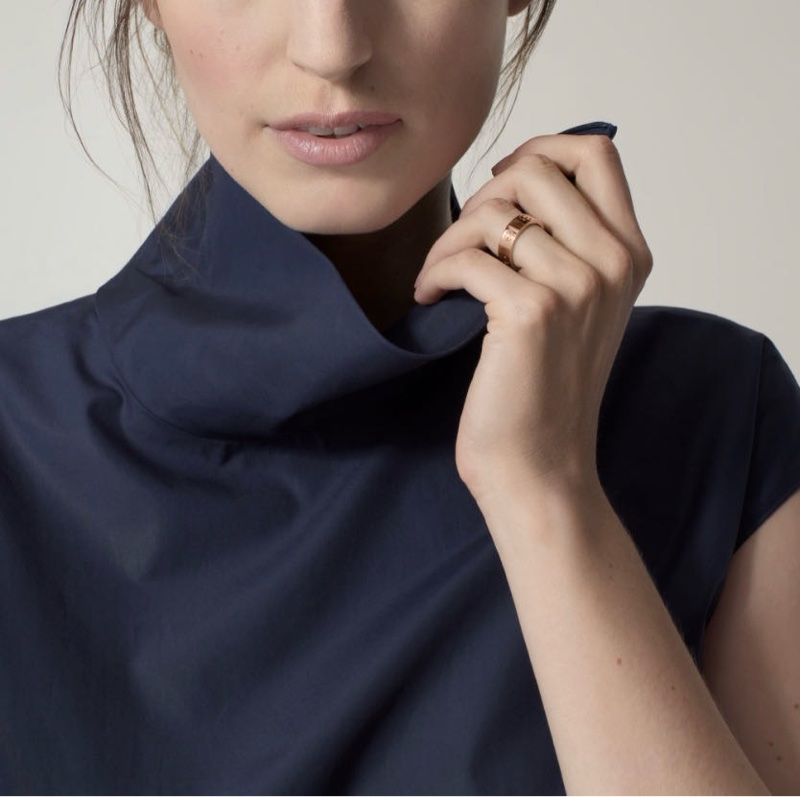 ［5.6折］Cartier love卡地亞 玫瑰金 寬版戒指 57號-3