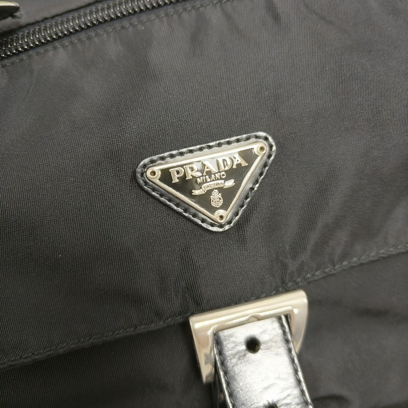 ㊣✨PRADA✨（附防塵袋）普拉達 黑色 掀蓋式 輕量 帆布 單釦 郵差包 相機包 肩背包 斜背包 /二手包/二手精品/保證正品🌳二手樹屋🌳-7