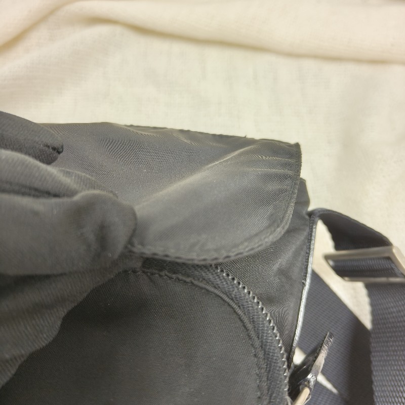 ㊣✨PRADA✨（附防塵袋）普拉達 黑色 掀蓋式 輕量 帆布 單釦 郵差包 相機包 肩背包 斜背包 /二手包/二手精品/保證正品🌳二手樹屋🌳-11