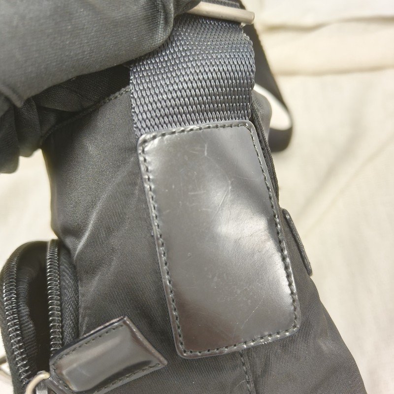 ㊣✨PRADA✨（附防塵袋）普拉達 黑色 掀蓋式 輕量 帆布 單釦 郵差包 相機包 肩背包 斜背包 /二手包/二手精品/保證正品🌳二手樹屋🌳-12