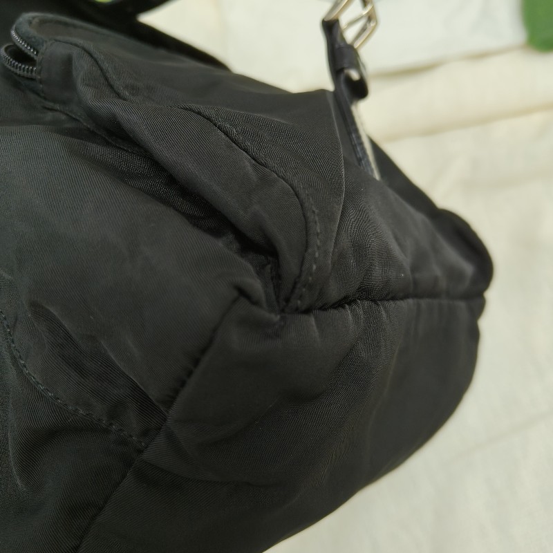 ㊣✨PRADA✨（附防塵袋）普拉達 黑色 掀蓋式 輕量 帆布 單釦 郵差包 相機包 肩背包 斜背包 /二手包/二手精品/保證正品🌳二手樹屋🌳-16