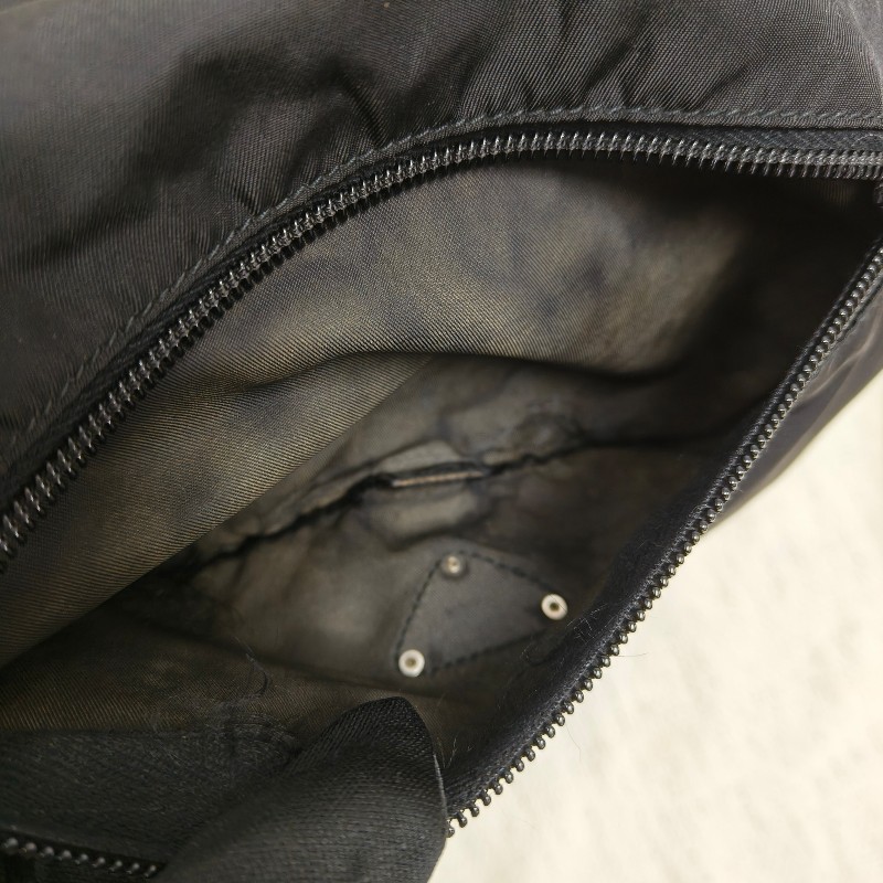 ㊣✨PRADA✨（附防塵袋）普拉達 黑色 掀蓋式 輕量 帆布 單釦 郵差包 相機包 肩背包 斜背包 /二手包/二手精品/保證正品🌳二手樹屋🌳-22