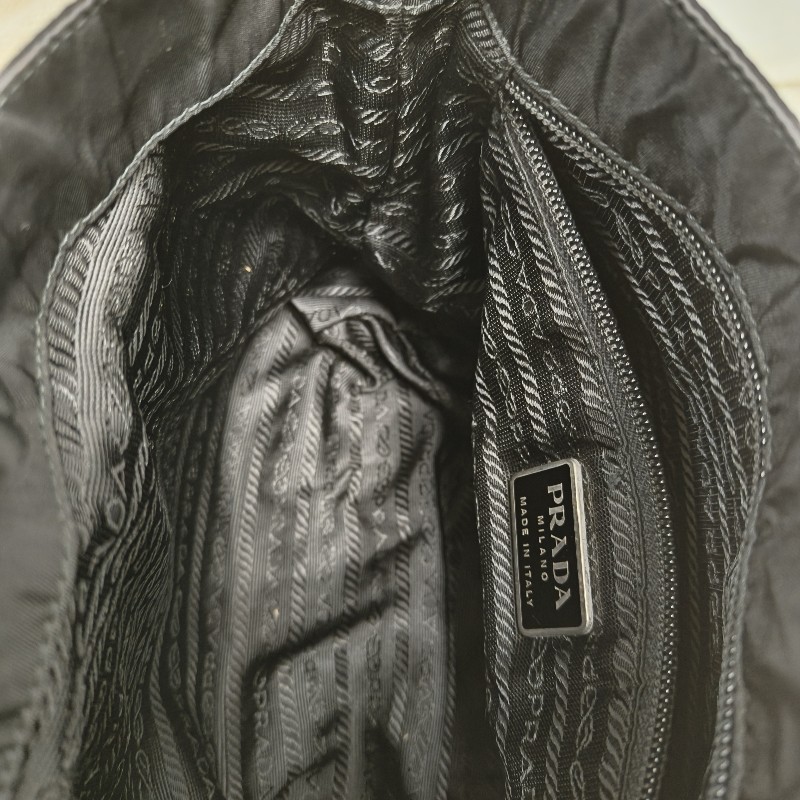 ㊣✨PRADA✨（附防塵袋）普拉達 黑色 掀蓋式 輕量 帆布 單釦 郵差包 相機包 肩背包 斜背包 /二手包/二手精品/保證正品🌳二手樹屋🌳-32