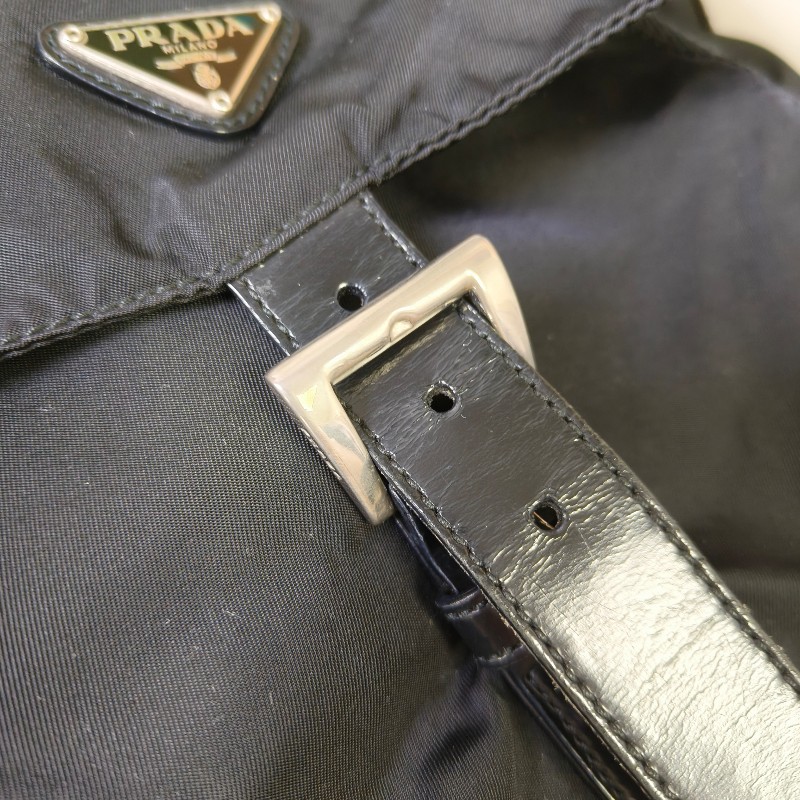 ㊣✨PRADA✨（附防塵袋）普拉達 黑色 掀蓋式 輕量 帆布 單釦 郵差包 相機包 肩背包 斜背包 /二手包/二手精品/保證正品🌳二手樹屋🌳-39