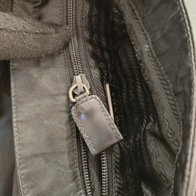 ㊣✨PRADA✨（附防塵袋）普拉達 黑色 掀蓋式 輕量 帆布 單釦 郵差包 相機包 肩背包 斜背包 /二手包/二手精品/保證正品🌳二手樹屋🌳-26