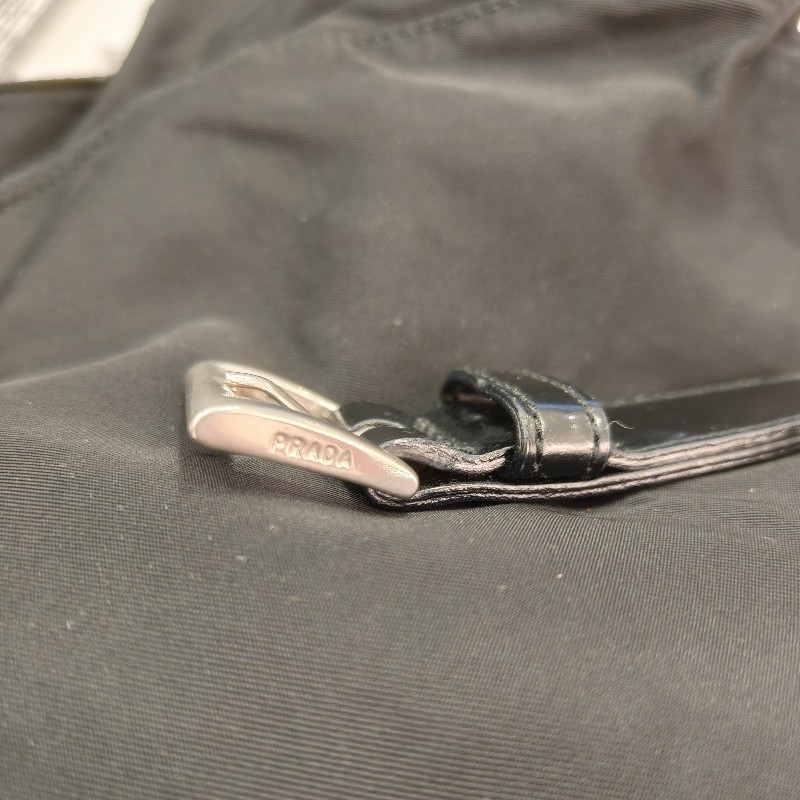 ㊣✨PRADA✨（附防塵袋）普拉達 黑色 掀蓋式 輕量 帆布 單釦 郵差包 相機包 肩背包 斜背包 /二手包/二手精品/保證正品🌳二手樹屋🌳-50