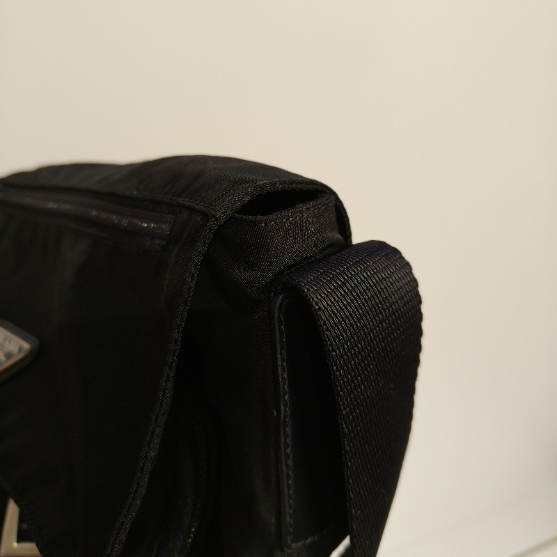 ㊣✨PRADA✨（附防塵袋）普拉達 黑色 掀蓋式 輕量 帆布 單釦 郵差包 相機包 肩背包 斜背包 /二手包/二手精品/保證正品🌳二手樹屋🌳-54