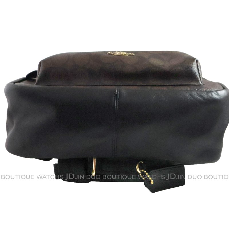 金鐸精品~2354 COACH F32200 C-LOGO咖啡色中號雙肩帶 後背包 全新品-4