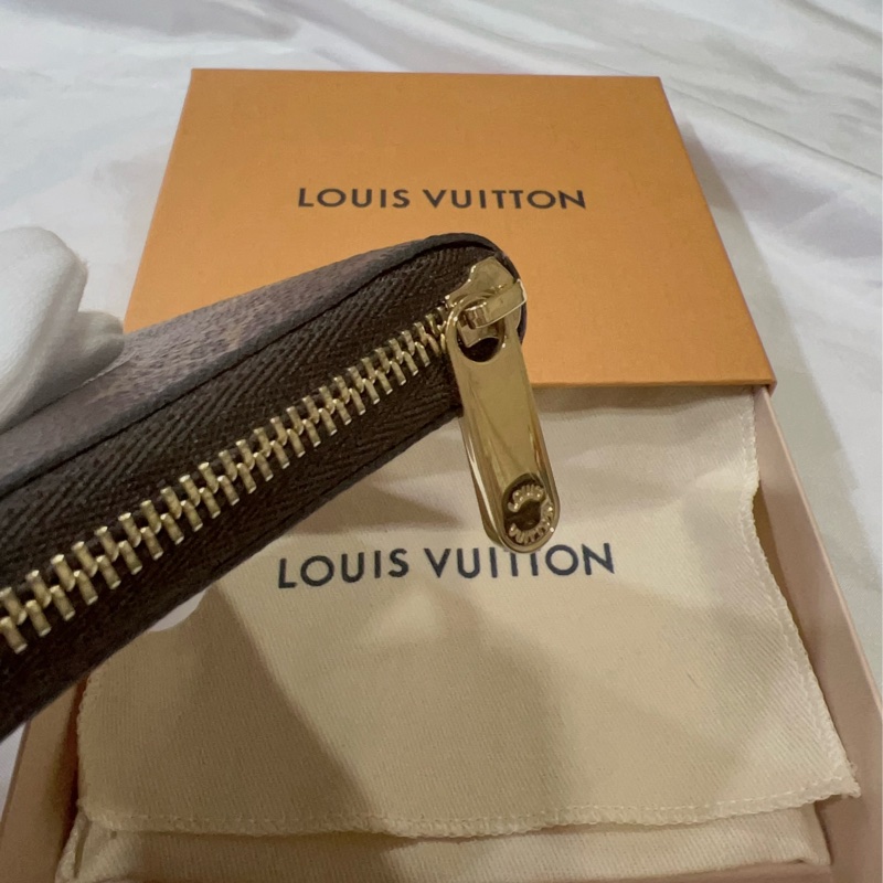 Louis Vuitton 路易威登 Monogram帆布拉鍊零錢包(M60067-咖)-9