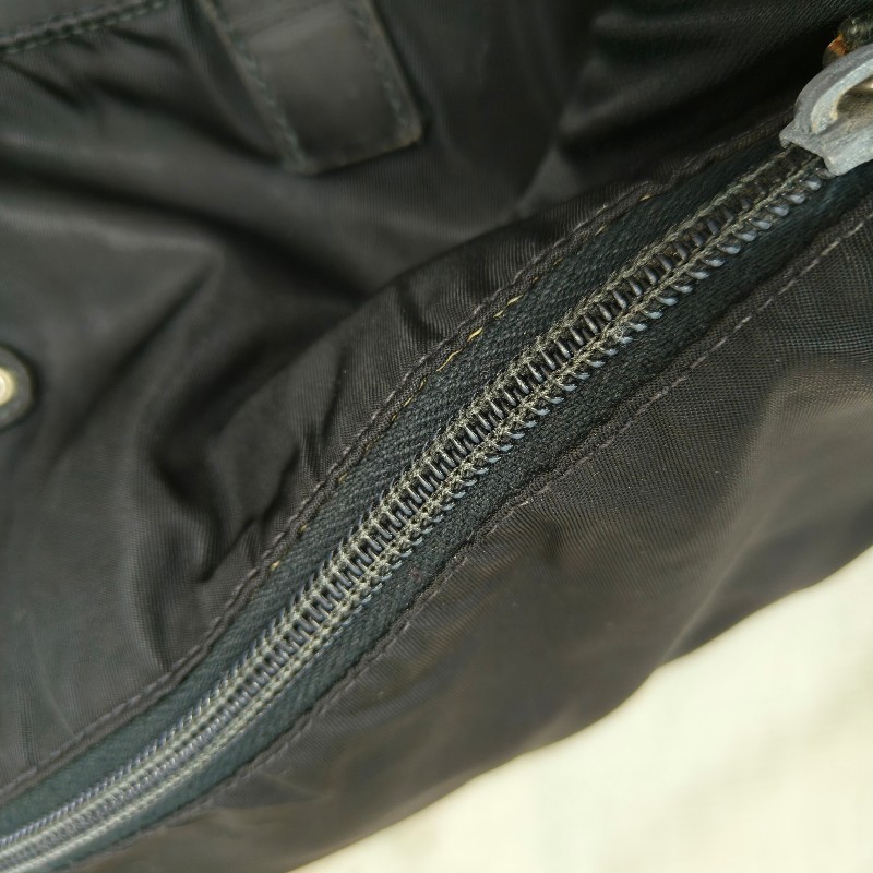 ㊣✨PRADA✨（附防塵袋）普拉達 黑色 掀蓋式 輕量 帆布 雙釦 郵差包 肩背包 斜背包 /二手包/二手精品/保證正品🌳二手樹屋🌳-14