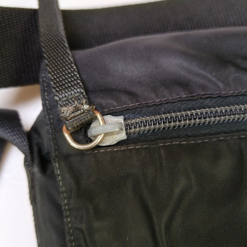 ㊣✨PRADA✨（附防塵袋）普拉達 黑色 掀蓋式 輕量 帆布 雙釦 郵差包 肩背包 斜背包 /二手包/二手精品/保證正品🌳二手樹屋🌳-29