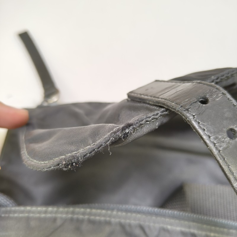 ㊣✨PRADA✨（附防塵袋）普拉達 黑色 掀蓋式 輕量 帆布 雙釦 郵差包 肩背包 斜背包 /二手包/二手精品/保證正品🌳二手樹屋🌳-34