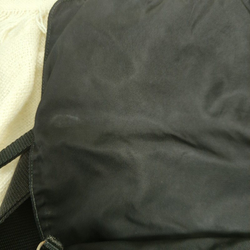 ㊣✨PRADA✨（附防塵袋）普拉達 黑色 掀蓋式 輕量 帆布 雙釦 郵差包 肩背包 斜背包 /二手包/二手精品/保證正品🌳二手樹屋🌳-38