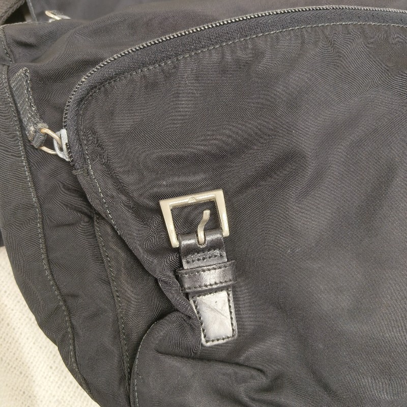 ㊣✨PRADA✨（附防塵袋）普拉達 黑色 掀蓋式 輕量 帆布 雙釦 郵差包 肩背包 斜背包 /二手包/二手精品/保證正品🌳二手樹屋🌳-40