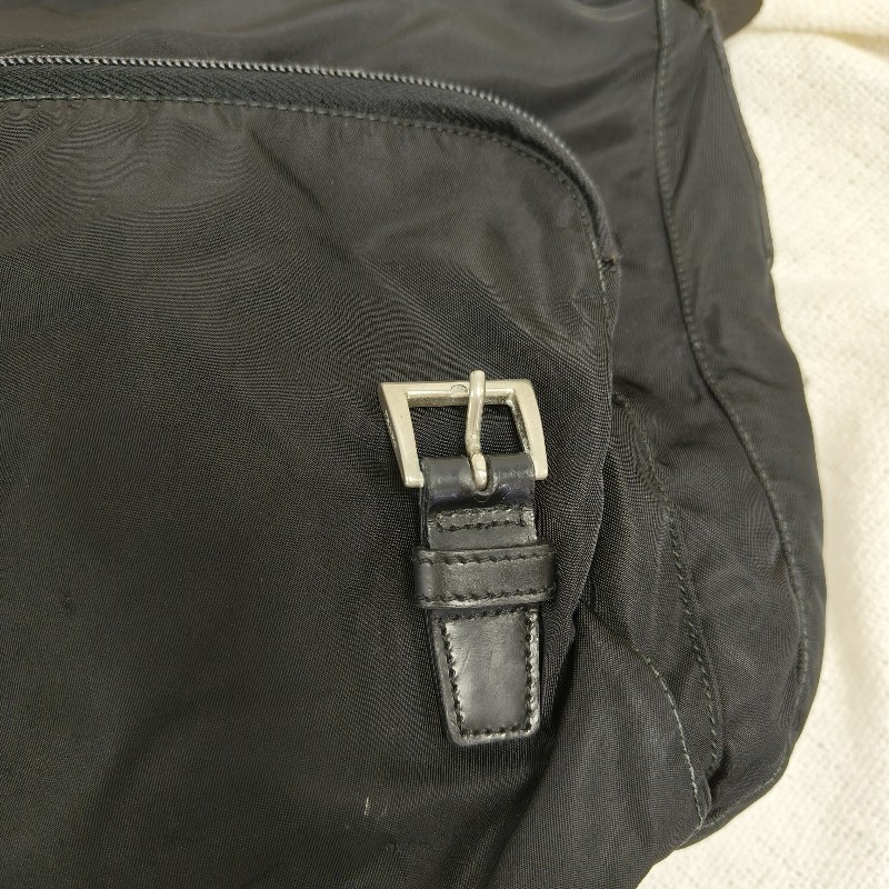 ㊣✨PRADA✨（附防塵袋）普拉達 黑色 掀蓋式 輕量 帆布 雙釦 郵差包 肩背包 斜背包 /二手包/二手精品/保證正品🌳二手樹屋🌳-41