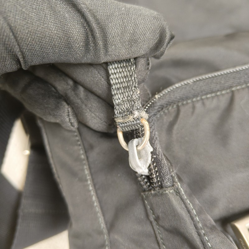 ㊣✨PRADA✨（附防塵袋）普拉達 黑色 掀蓋式 輕量 帆布 雙釦 郵差包 肩背包 斜背包 /二手包/二手精品/保證正品🌳二手樹屋🌳-42