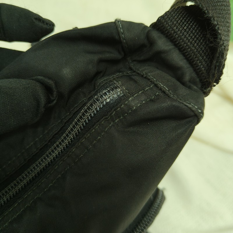 ㊣✨PRADA✨（附防塵袋）普拉達 黑色 掀蓋式 輕量 帆布 雙釦 郵差包 肩背包 斜背包 /二手包/二手精品/保證正品🌳二手樹屋🌳-46