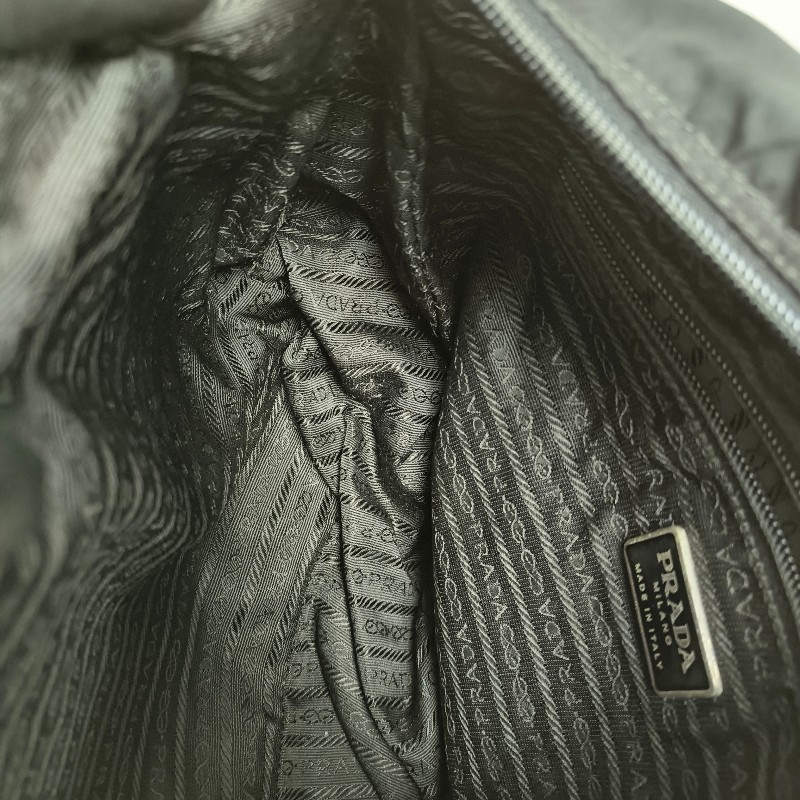 ㊣✨PRADA✨（附防塵袋）普拉達 黑色 掀蓋式 輕量 帆布 雙釦 郵差包 肩背包 斜背包 /二手包/二手精品/保證正品🌳二手樹屋🌳-51