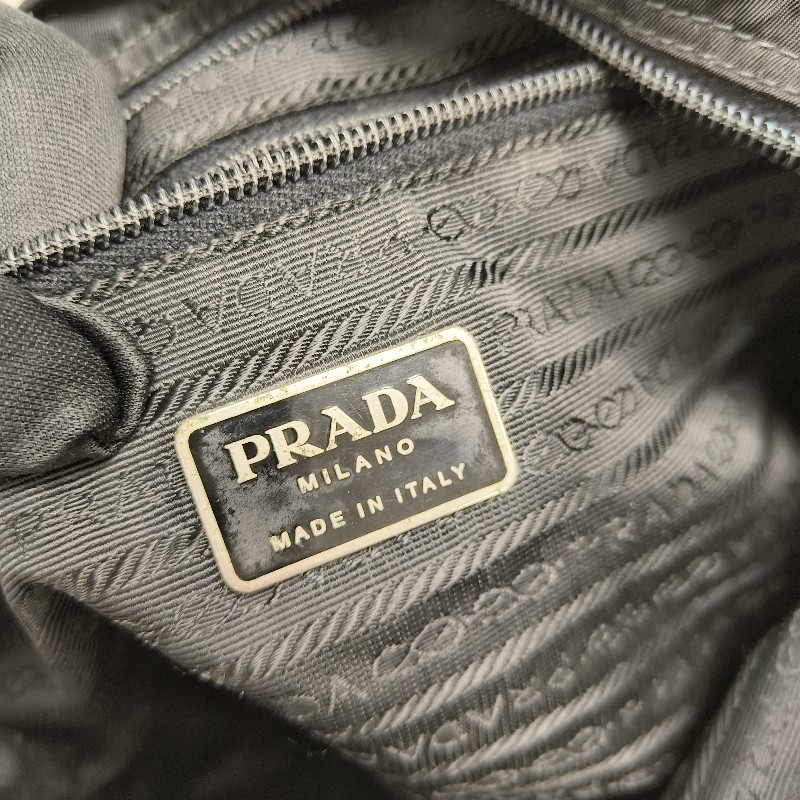 ㊣✨PRADA✨（附防塵袋）普拉達 黑色 掀蓋式 輕量 帆布 雙釦 郵差包 肩背包 斜背包 /二手包/二手精品/保證正品🌳二手樹屋🌳-52