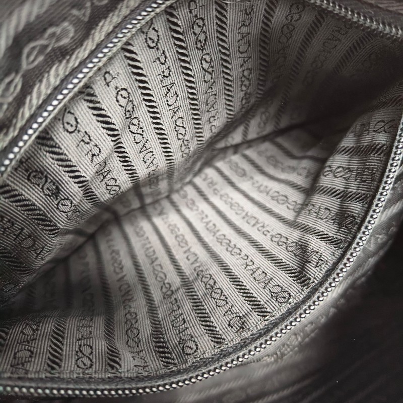 ㊣✨PRADA✨（附防塵袋）普拉達 黑色 掀蓋式 輕量 帆布 雙釦 郵差包 肩背包 斜背包 /二手包/二手精品/保證正品🌳二手樹屋🌳-53