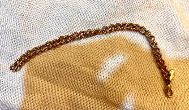 中古VALENTINO 金色中手鍊-2