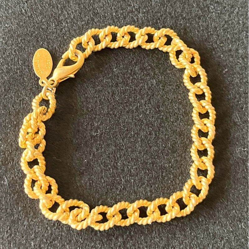 中古VALENTINO 金色中手鍊-8