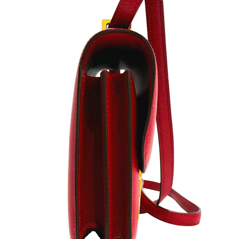 超值 🌟9新 🌟Mini Constance 19 紅色配金扣-5