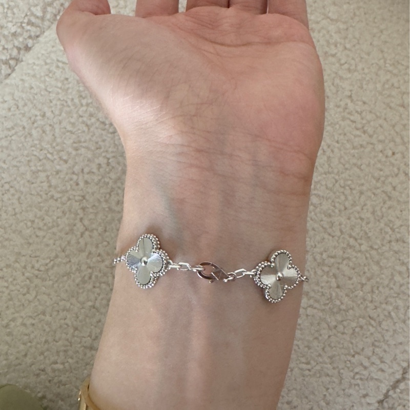 vca白金五花手鍊 梵克雅寶 van cleef&Arpels-1