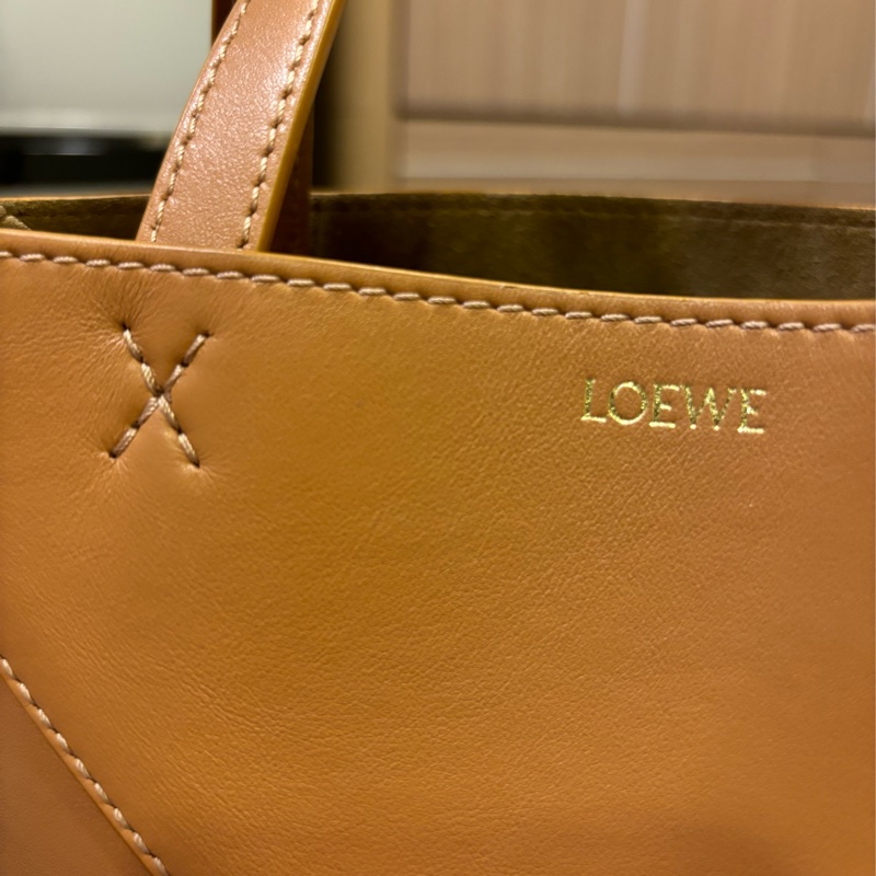 Loewe Mini Puzzle Fold Tote 沙漠色 暖沙色-28