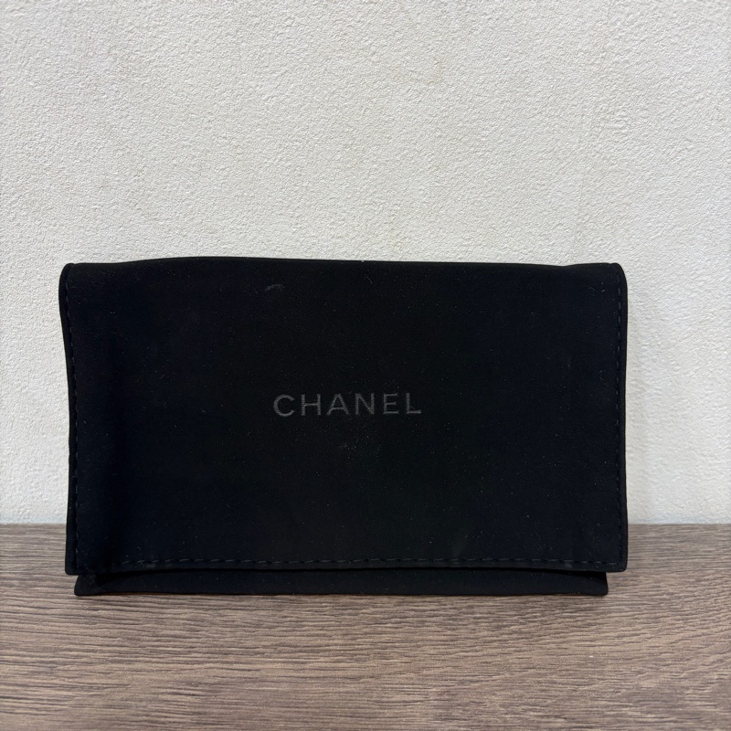 Chanel黑金19系列翻蓋零錢卡包-16
